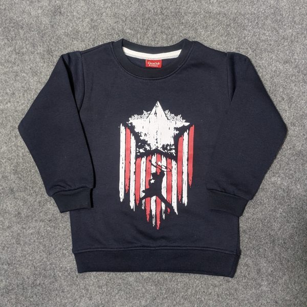 sweat shirt in navy blue dark shade